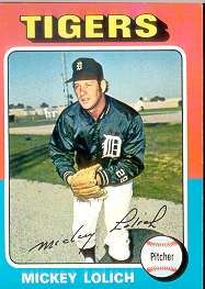 1975 Topps Baseball Cards      245     Mickey Lolich